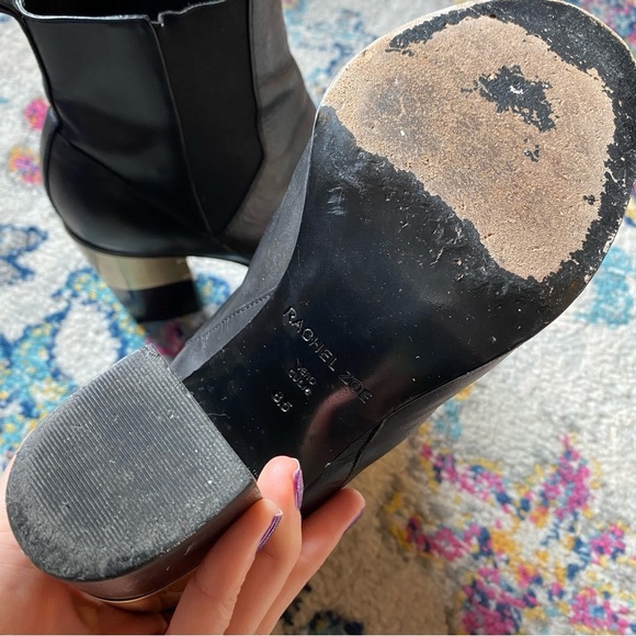 Rachel Zoe Gold Plated Ankle Boots - Picture 4 of 6